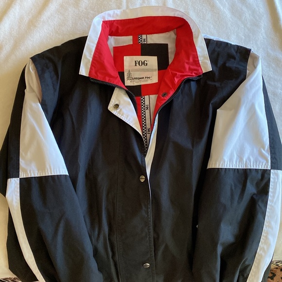 London Fog Other - London Fog Black and White Windbreaker Jacket